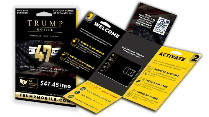 Trump Mobile SIM Card - Bundle 100